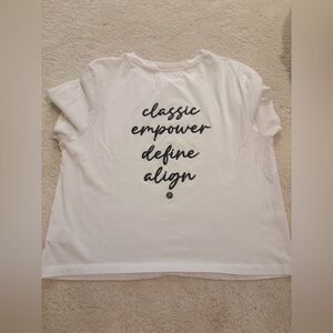 Pure Barre Class Variety White Tee Large